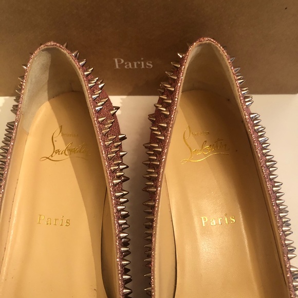 Christian Louboutin Metalic Spike flats - Picture 4 of 10